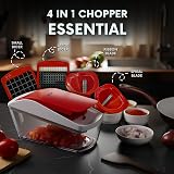 AEX Manual Food Chopper 550ml Pull Cord Non Electric Persoan Red view 4