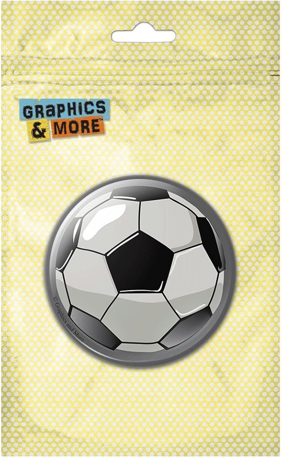 Soccer Ball Futbol Sport Pinback Button Pin Badge Clothing