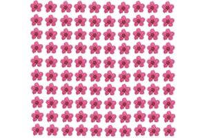 YUNZHI Pressed Flower for Resin Small Plum Blossom Narcissus, Dried Flower, Real Flower, Nail Flower Material, Glue Drop, Mobile Phone case, Hand Made 100pcs/pack (Red)