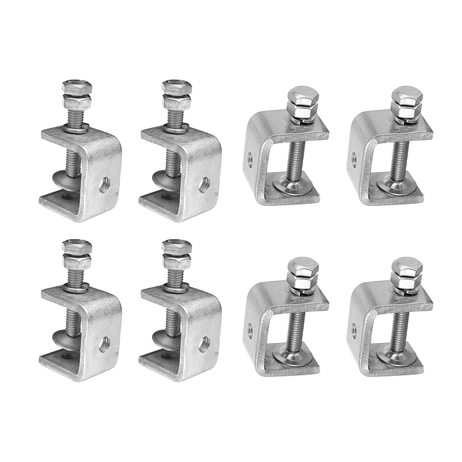 8pcs Heavy Duty C Clamp, 30mm 304 Stainless Steel C Clamp Tiger Clamp Woodworking Clamp for Home Improvement and Automotive Repair