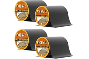 JOAPRIL Joist Tape 6'' x 50', 4 Pack for Decking - Waterproof & Weatherproof Deck Tape for Joists and Beams Building