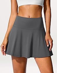 SANTINY 14" Tennis Skirt Golf Skorts with Pockets