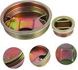 iplusmile 12pcs Iron Oil Drum Caps 200L Barrels Screw-on Seal Bung Covers 6 view 9