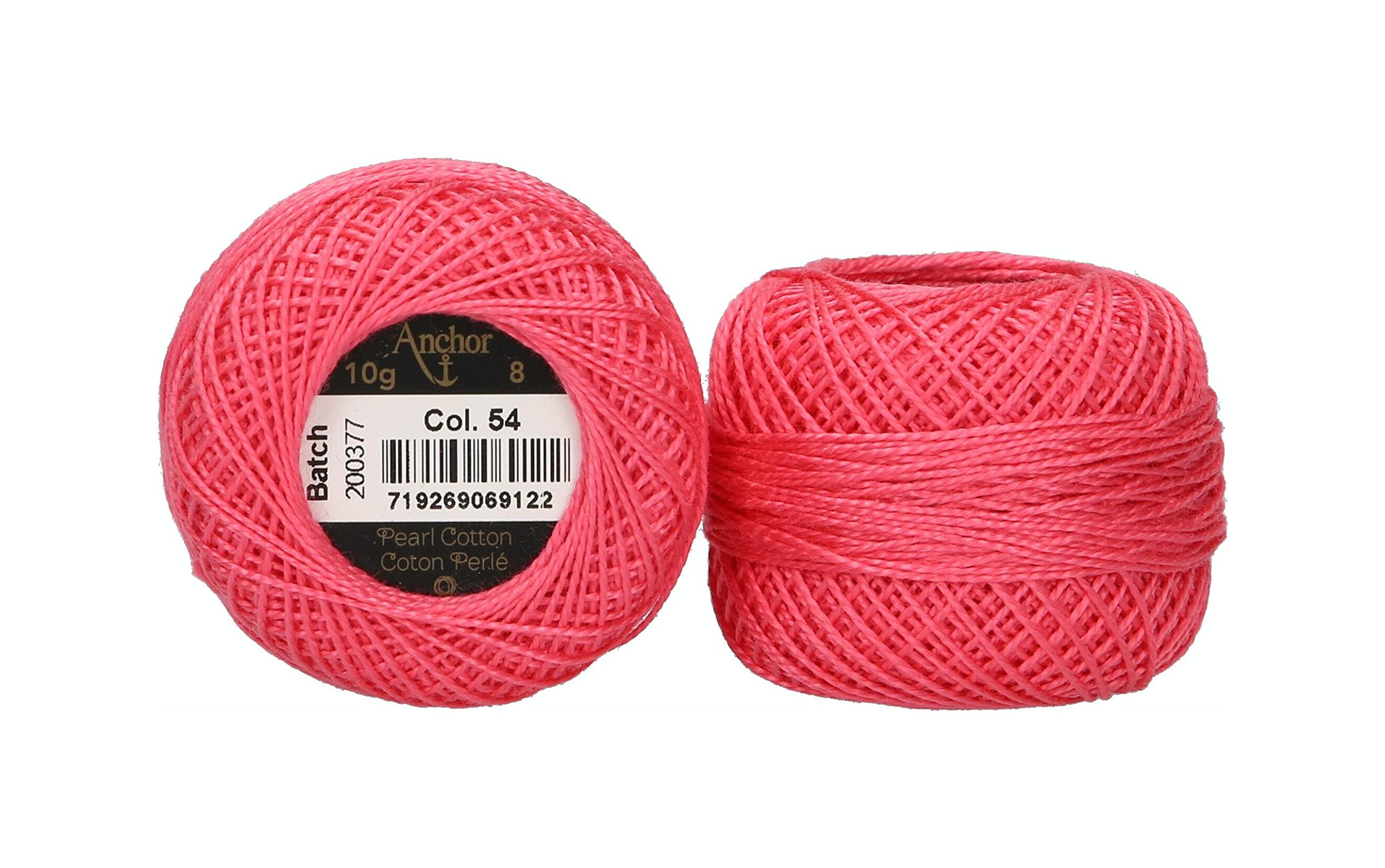 Anchor Bead Thread, Thickness: 8, Packing: 10G, Barrel Length: 82M himbeerrot Embroidery Thread — image 1