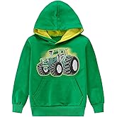 Little Hand Kids Dinosaur Hoodies for Boys Monster Truck Pullover Toddler Tractor Hooded Sweatshirt Active Shirts 2-7 Year