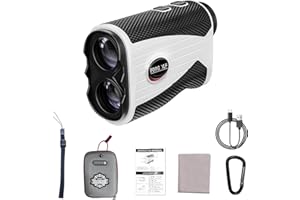 IROSIY Golf Rangefinder with Slope - Accurate Distance Measurement, Slope-Switch Technology, 7X Optical Zoom, Yards/Meters, Waterproof, Lightweight, Rechargeable Battery