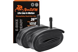 2-PCS 26" Heavy Duty Bike Tubes 26x1.75/1.95/2.0/2.1/2.125/2.20/2.25 AV32MM 26 Heavy Duty Bicycle Tubes Compatible with 26x1.