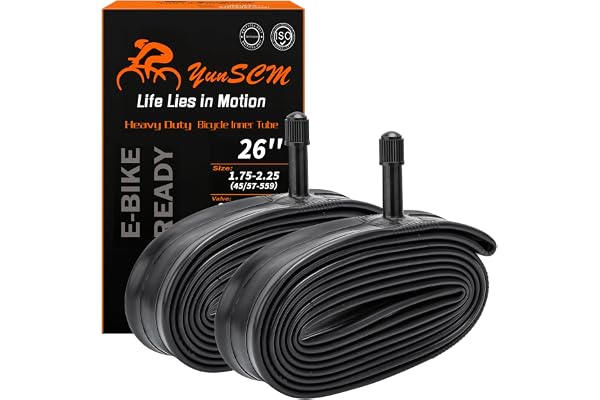 2-PCS 26" Heavy Duty Bike Tubes 26x1.75/1.95/2.0/2.1/2.125/2.20/2.25 AV32MM 26 Heavy Duty Bicycle Tubes Compatible with 26x1.