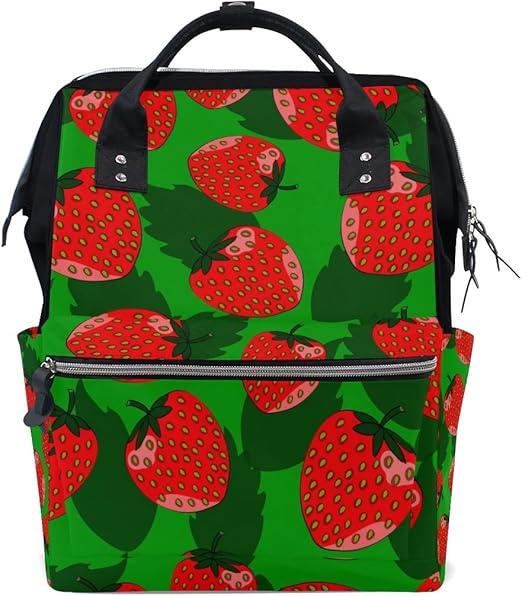 backpack with strawberries