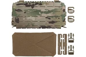 GYDEHUTJ Tactical Triple Mag Pouch Hook and Loop 556 Magazine Placard,The Slicksters Adapt MOLLE Front Flap Hanging Panel
