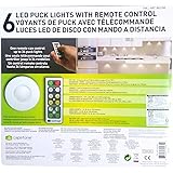 Capstone 6 LED Wireless Puck Lights with Remote Control, White