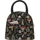 Mushroom Lunch Bag Lunch Box for Women Men Boys Girls, Reusable Insulated Lunch Tote Bag, Leakproof Thermal Cooler Sack Food Handbags High Capacity for Work School Picnic Camping Gifts