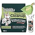 Sprinkle & Sweep Pet Accident Cleanup for all Hard Surface - Non Toxic Quick Pet Mess Cleaner & Odor Remover for Urine, Poop, Vomit, Diarrhea & Potty Training (1Bag + Sweepr Kit + 1 Spray)