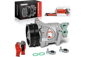 A-Premium Air Conditioner AC Compressor with Clutch Compatible with Volvo C70 2004/2006-2013, C30 2008-2013, S40/V50 2005-201