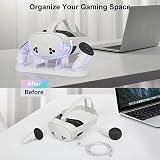 Baomaeyea Charging Dock for Meta Quest 3S/Quest 3 with LED RGB Light view 4