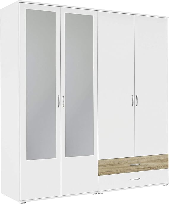 Weiße Kleiderschränke mit 4-Türen - Wonoro