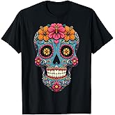Sugar Skull Calavera Halloween T-Shirt