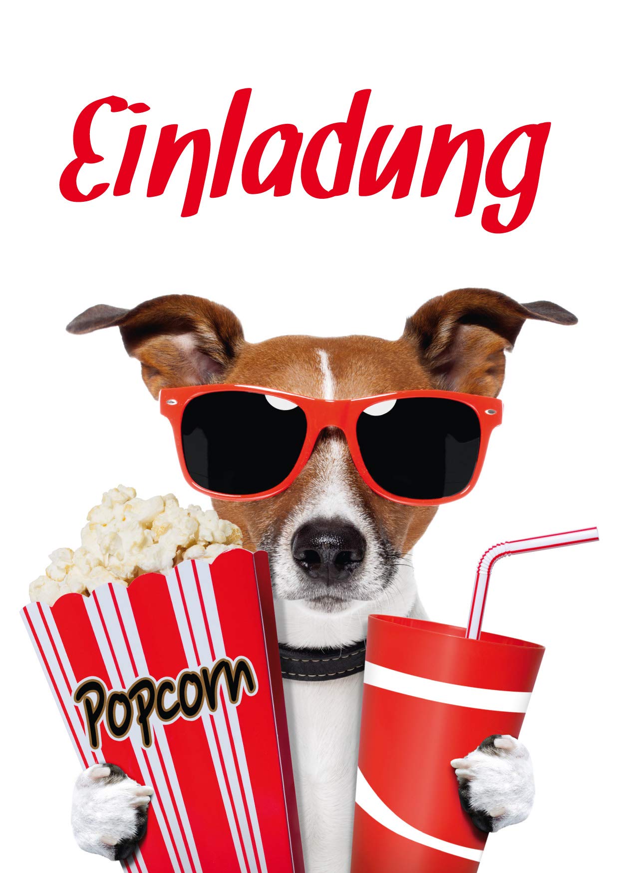 Edition Colibri 10700 10 Cinema Invitations (Set 1) / Birthday Invitations for the Next Children's Birthday at the Cinema