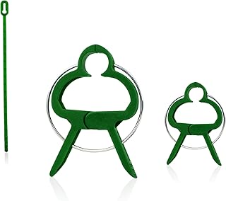 GardenGloss 120 Pflanzenclips Pflanzenklammern für Tomaten, Rosen, Gurken und andere Rankpflanzen – Besonders einfache Rankhilfe für Pflanzen – Stabile Klammern für Kletterpflanzen Befestigung