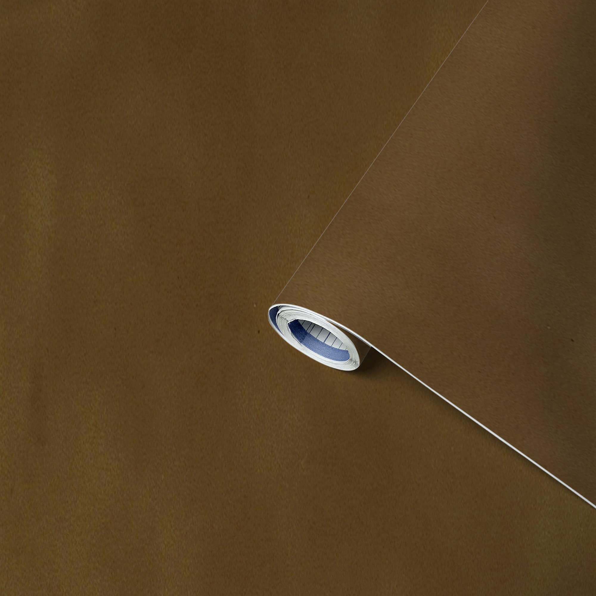 Venilia 53193 PVC Film with Sueinous Pattern Caramel 45 x 100 cm