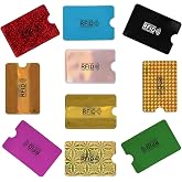 Shudyear Rfid Wallet Women Card Sleeves,Rfid Blocking Sleeves Card Holder,10pcs For Credit Card Protector Set Rfid Identity Card Protector Easily Into Your Wallet(colorful)