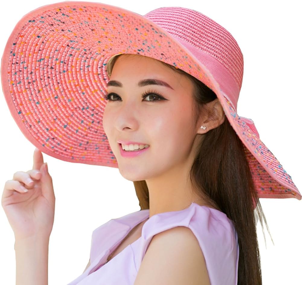 pink floppy hat