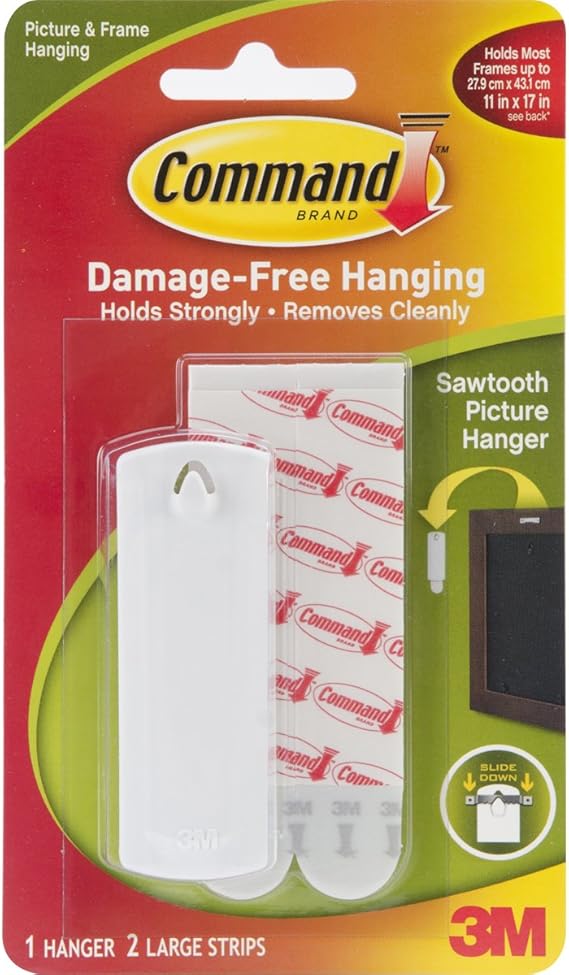 3M Company MMM17040 Command Adhesive Reusable Picture Hanger Hooks Pack