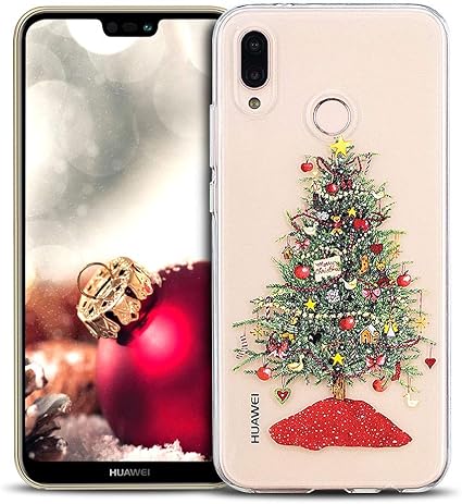 Immagini Natale Per Cellulare.Moevn Cover Huawei P20 Lite Natale Decorazioni Natalizie Custodia Morbido Tpu Silicone Per Huawei P20 Lite Trasparente Flessibile Sottile Protezione Cellulare Gomma Gel Antiurto Caso Alce Amazon It Elettronica