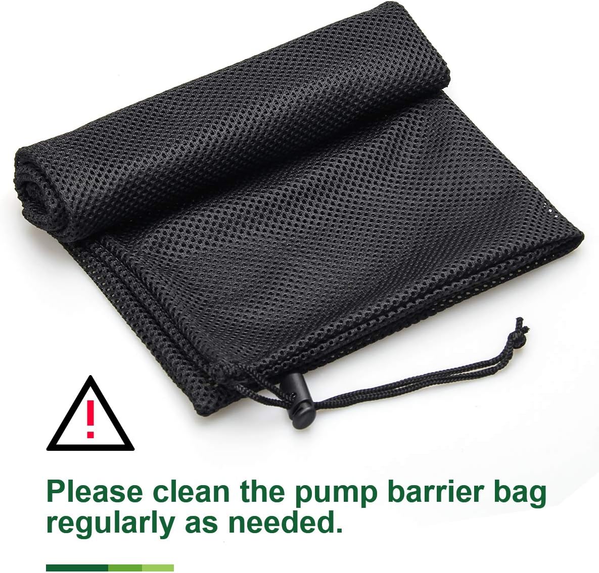 Large Pump Barrier Bag, 17.3"x 17.3" Pond Pump Filter Bag, Black Media Bag Large Pump Mesh Bag for Pond Biological Filters(Black) - By Coolrunner: Home Improvement