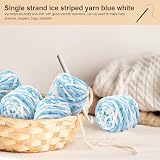 TSLBW Knitting Wool Yarn 4 x 100g Multi Colored Soft Chunky Yarn view 7