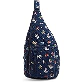 Vera Bradley Women's Cotton Sling Backpack Bookbag