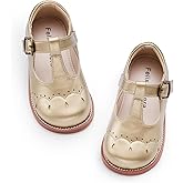 Felix & Flora Toddler Girl Mary Jane Dress Shoes - School Oxford Flats for Girl Party Shoes.