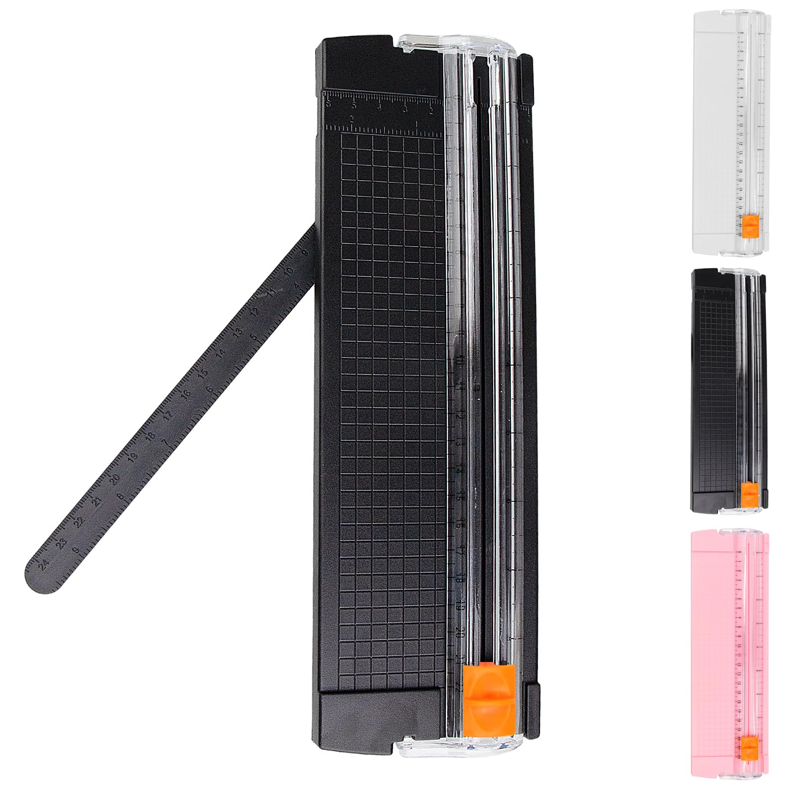 A5 A4 Mini Paper Cutter, Portable Guillotine Paper Cutter, Mini Paper Trimmer Scrapbooking Tool for Paper Label Card, Craft Paper and Photos Standard Cutting DIY (Color:Black)