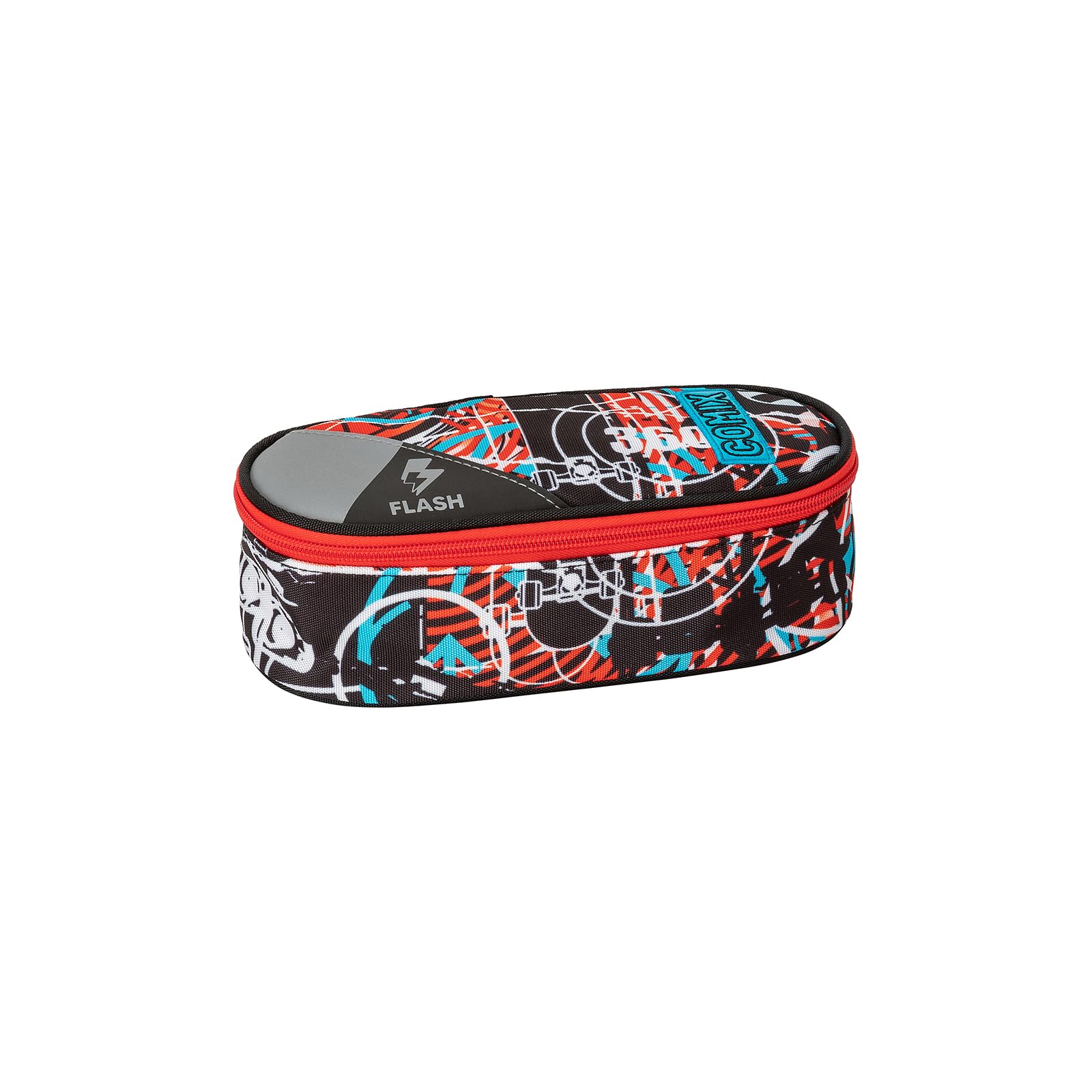 Comix Oval Organized Flash Shake Skate CASE, Multi-Coloured, Multi-Coloured, One Size