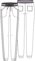 Heartsoul Break On Through Women Scrubs Pant Rib