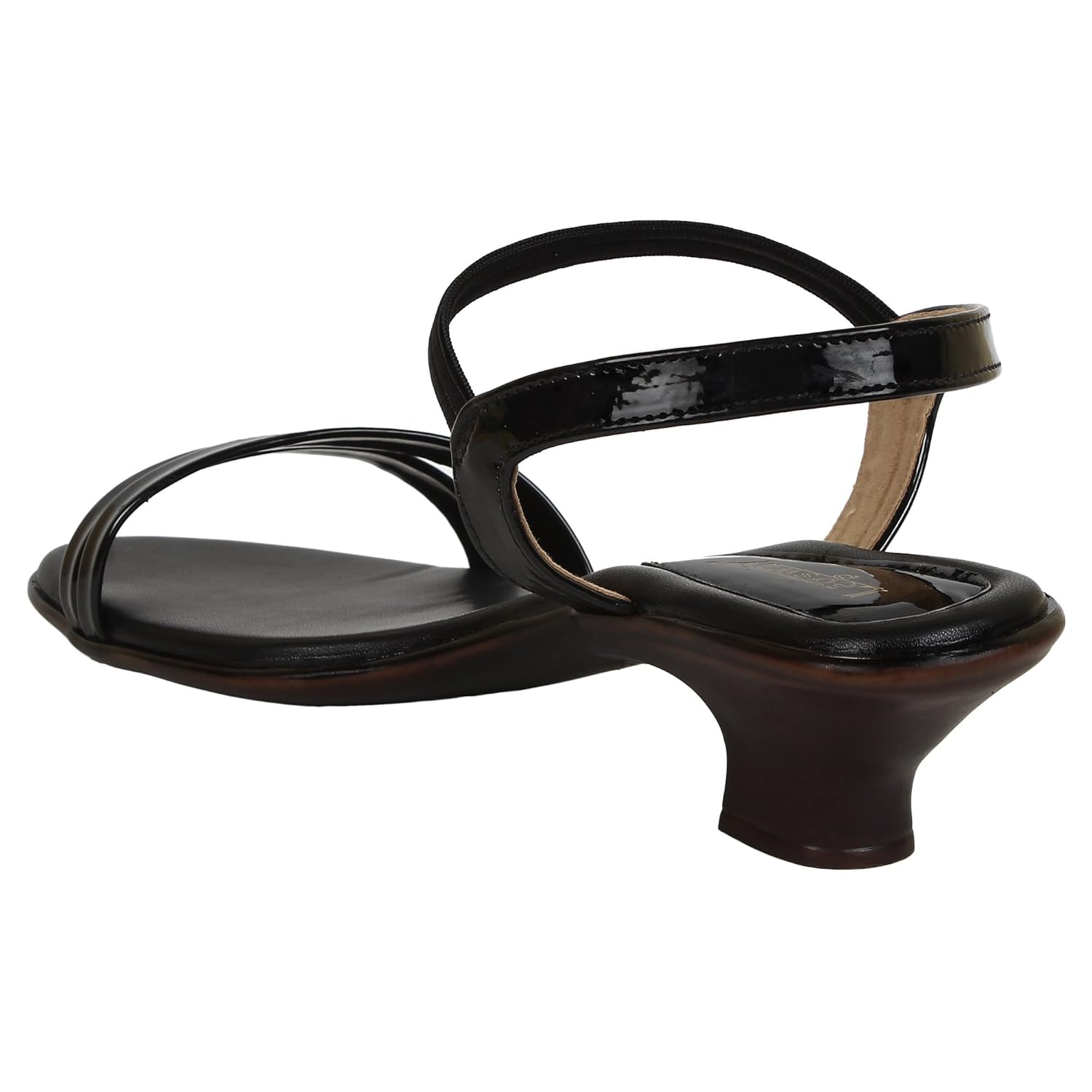 legsway women's sr-190 black kitten heels sandal