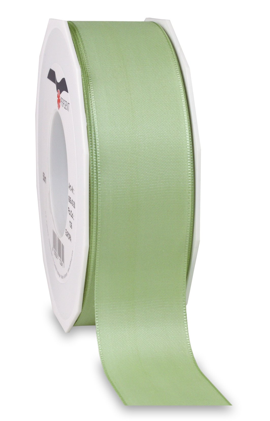 Präsent - Europa Taffeta Ribbon Pastel Green 40 mm width, 50 m length — image 1