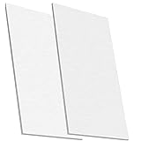 KEILEOHO 2 PCS 6061 T6 Aluminum Sheet Metal, 6 x 12 x 1/4 Inch Thickness, Building Products Plain Aluminum Plate Covered with