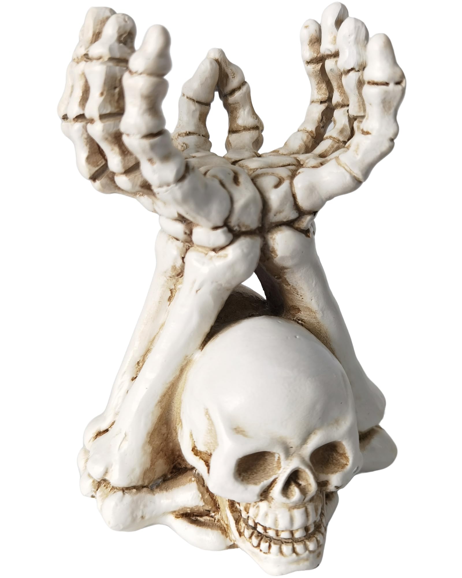 Photo 1 of ZASEUCI Gothic Candle Holder & Hand Jewelry Holder – Skeleton Hand Organizer for Rings, Bracelets, Necklaces | Heavy-Duty Polyresin Display, Dark Decor for Halloween Gifts & Gothic Home Office