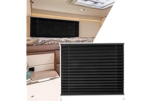 RVSURVE RV Blinds for Camper Window 32" W x 24" L, RV Window Shades, Camper RV Pleated Shades, RV Privacy Blinds for Motor Coach RV Camper Travel Trailer Motorhome Solar Shade