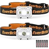 EverBrite LED Headlamp, 4 Lighting Modes, Pivoting Head with Adjustable Headband, IPX4 Water Resistant Perfect for Running, C
