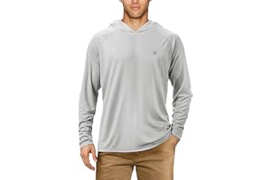 Roadbox UPF 50+ Fishing Shirts for Men Long Sleeve UV Sun Protection Hoodie with Mask/Non-Mask Outdoor Hiking Shirts