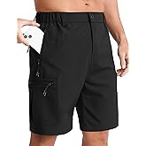 APTRO Men's Cargo Shorts 9" Quick Dry Lightweight Work Shorts for Men Golf Hiking Casual with 5 Zipper Pockets
