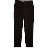 Calvin Klein Boys Flat-Front Suit Dress Pant, Straight Leg Fit & Hemmed Bottom, Belt Loops & Functional Front Pockets