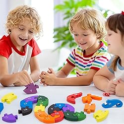 LOVESTOWN Alphabet Jigsaw Puzzle, Building Blocks