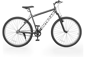 OUTROAD OUTDOOR CAMPING GARDEN PATIO Outroad 26 Inch Comfort Mountain Bike,1-Speed/High-Carbon Steel Adult Bike with V Brakes, Adjustable Ergonomic Seat Bicycle for Men and Women