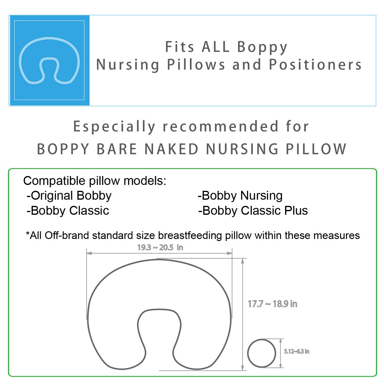 Amazon Com Pekitas Breastfeeding Pillow Slipcover For 20x16x5 5