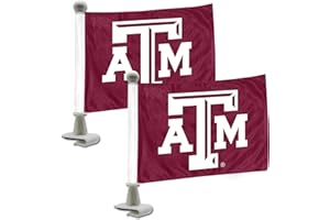 FANMATS 61931 Texas A&M Aggies Ambassador Car Flags - 2 Pack Mini Auto Flags, 4in X 6in, Perfect for Hood or Trunk