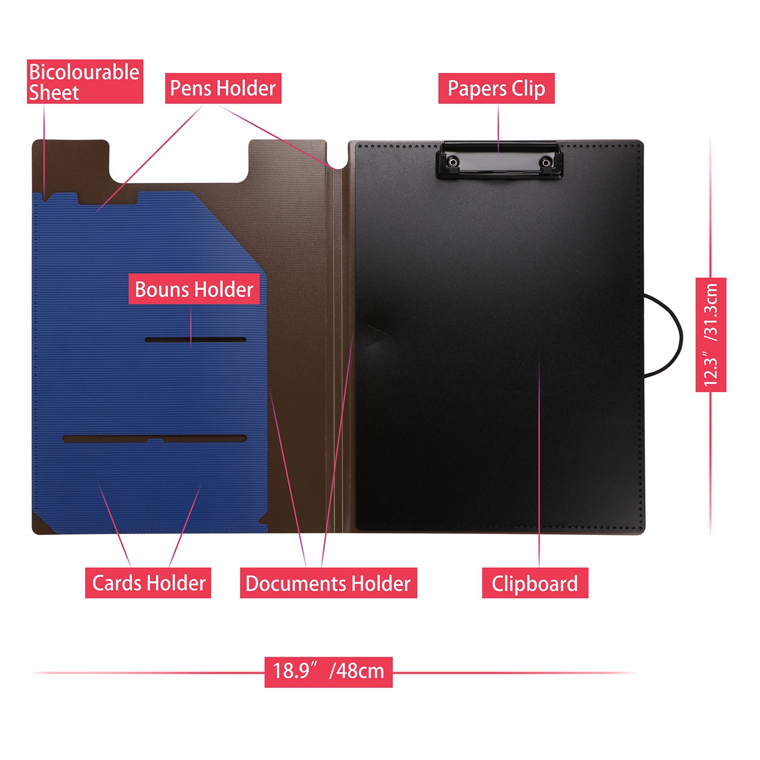 Clipboard Folder File Padfolio Clipboard Storage, Kakbpe Bussiness