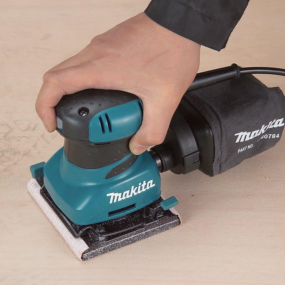 Makita BO4556 2 Amp Finishing Sander, Teal - Power Sheet Sanders - 